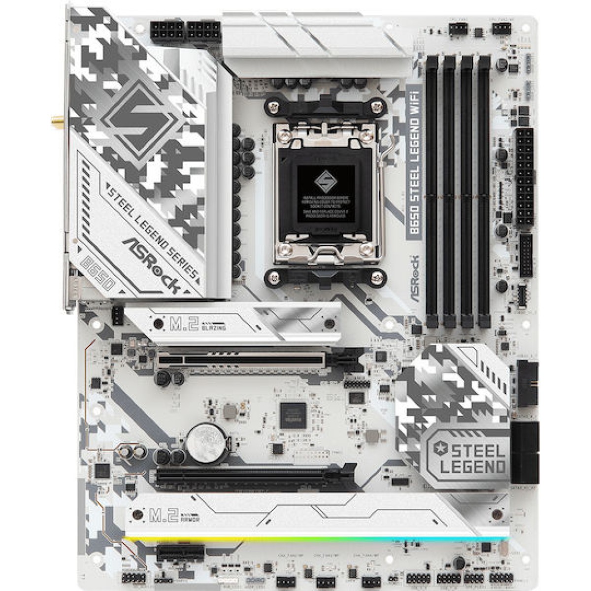 ASRock B650 Steel Legend WiFi Motherboard ATX με AMD AM5 Socket 90-MXBN90-A0UAYZ