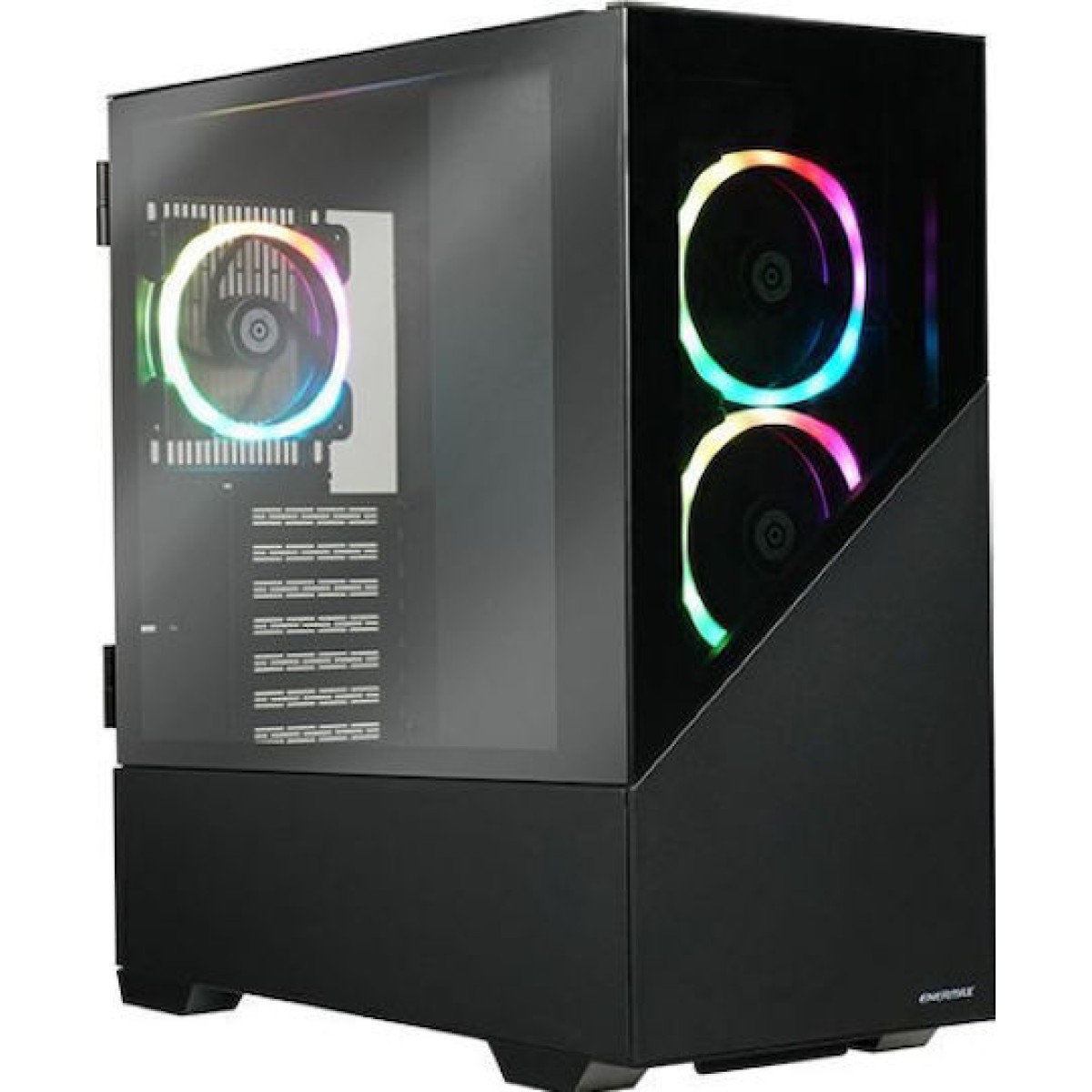 Enermax K8 Gaming Midi Tower Κουτί Υπολογιστή με RGB Φωτισμό Μαύρο