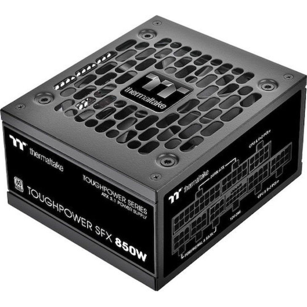 Thermaltake Toughpower SFX Gen 5.0 850W Μαύρο Τροφοδοτικό Υπολογιστή Full Modular 80 Plus Platinum