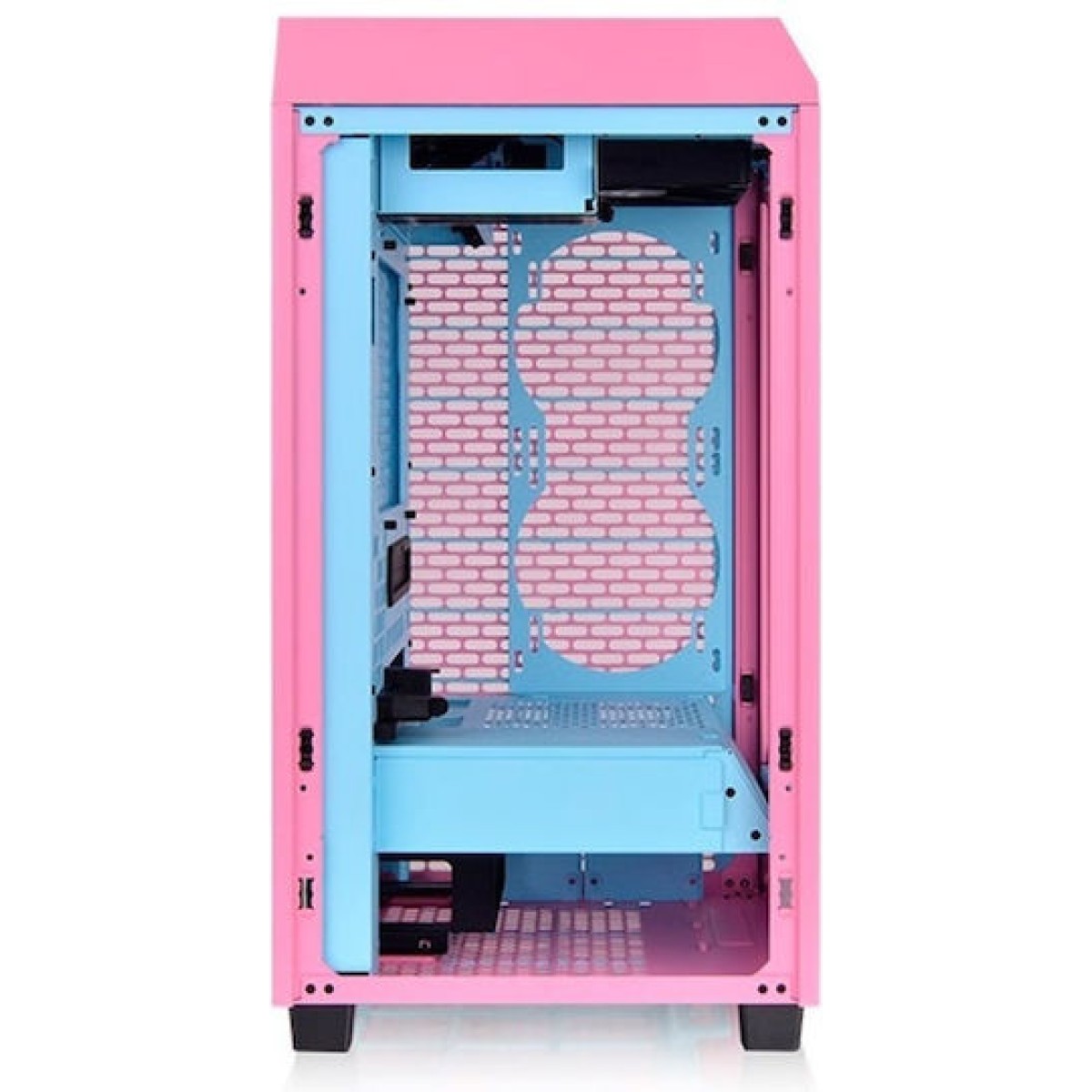 Thermaltake The Tower 200 Mini Chassis Gaming Mini Tower Κουτί Υπολογιστή με Πλαϊνό Παράθυρο Bubble Pink