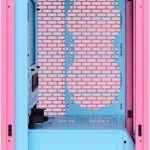 Thermaltake The Tower 200 Mini Chassis Gaming Mini Tower Κουτί Υπολογιστή με Πλαϊνό Παράθυρο Bubble Pink