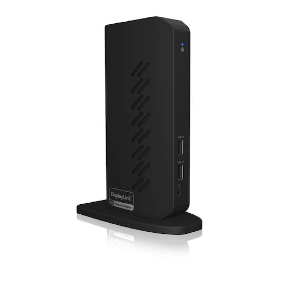Icy Box USB-C / USB-A Docking Station με HDMI/DisplayPort 4K PD Ethernet και σύνδεση 2 Οθονών Μαύρο (IB-DK2252AC)