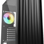 Sharkoon VK3 RGB Midi Tower Κουτί Υπολογιστή με Πλαϊνό Παράθυρο Μαύρο