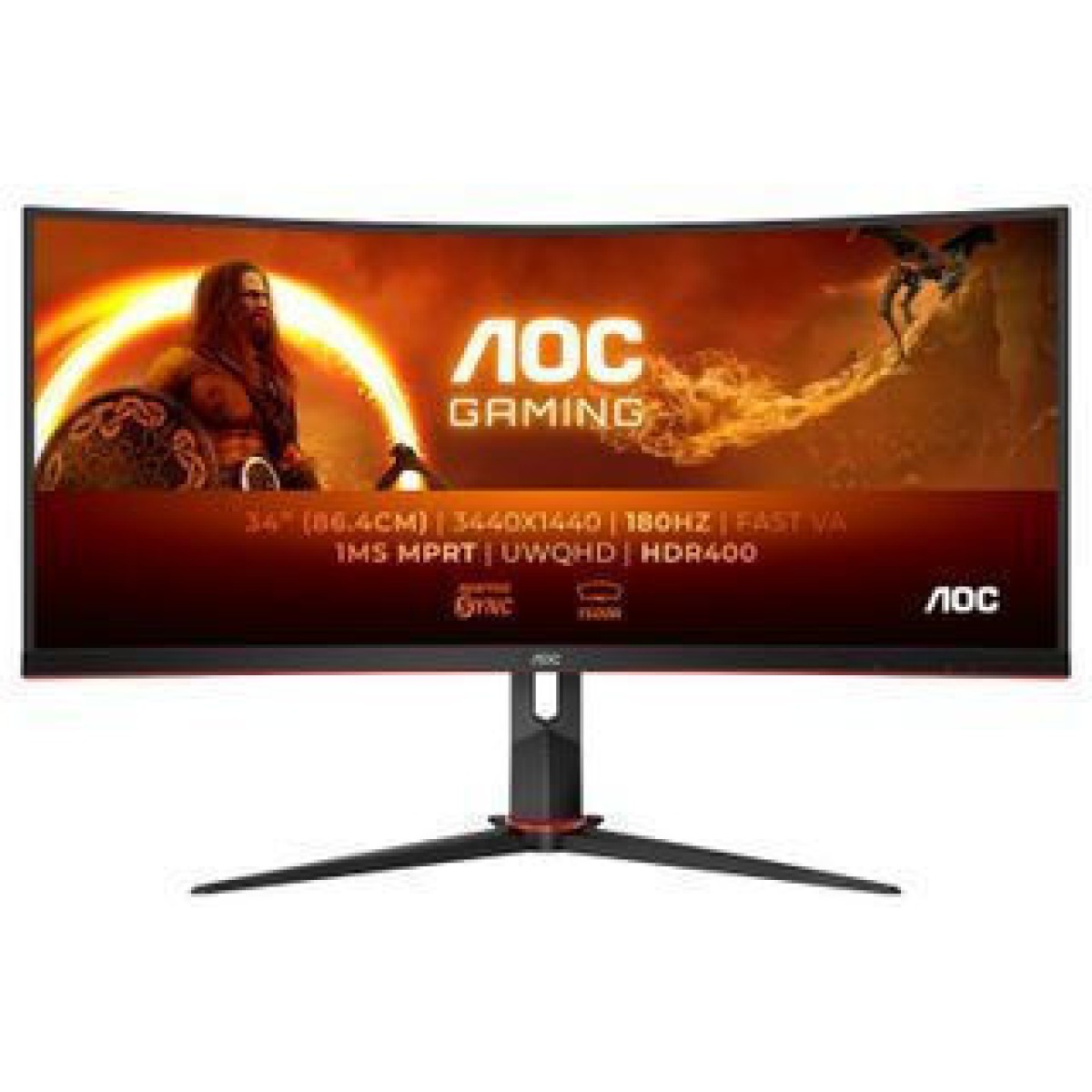AOC CU34G2XP Ultrawide VA HDR Curved Gaming Monitor 34