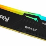 Kingston FURY Beast RGB DDR5 με Module 1x16GB και Ταχύτητα 6000 για Desktop