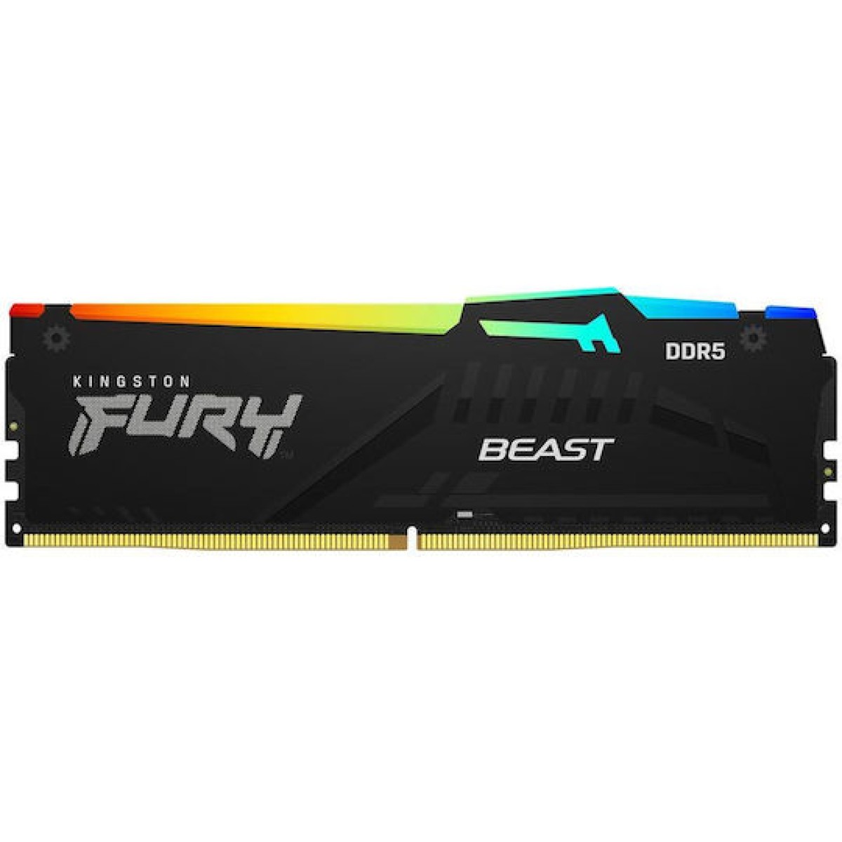 Kingston Fury Beast RGB DDR5 με Module 1x32GB και Ταχύτητα 6000 για Desktop