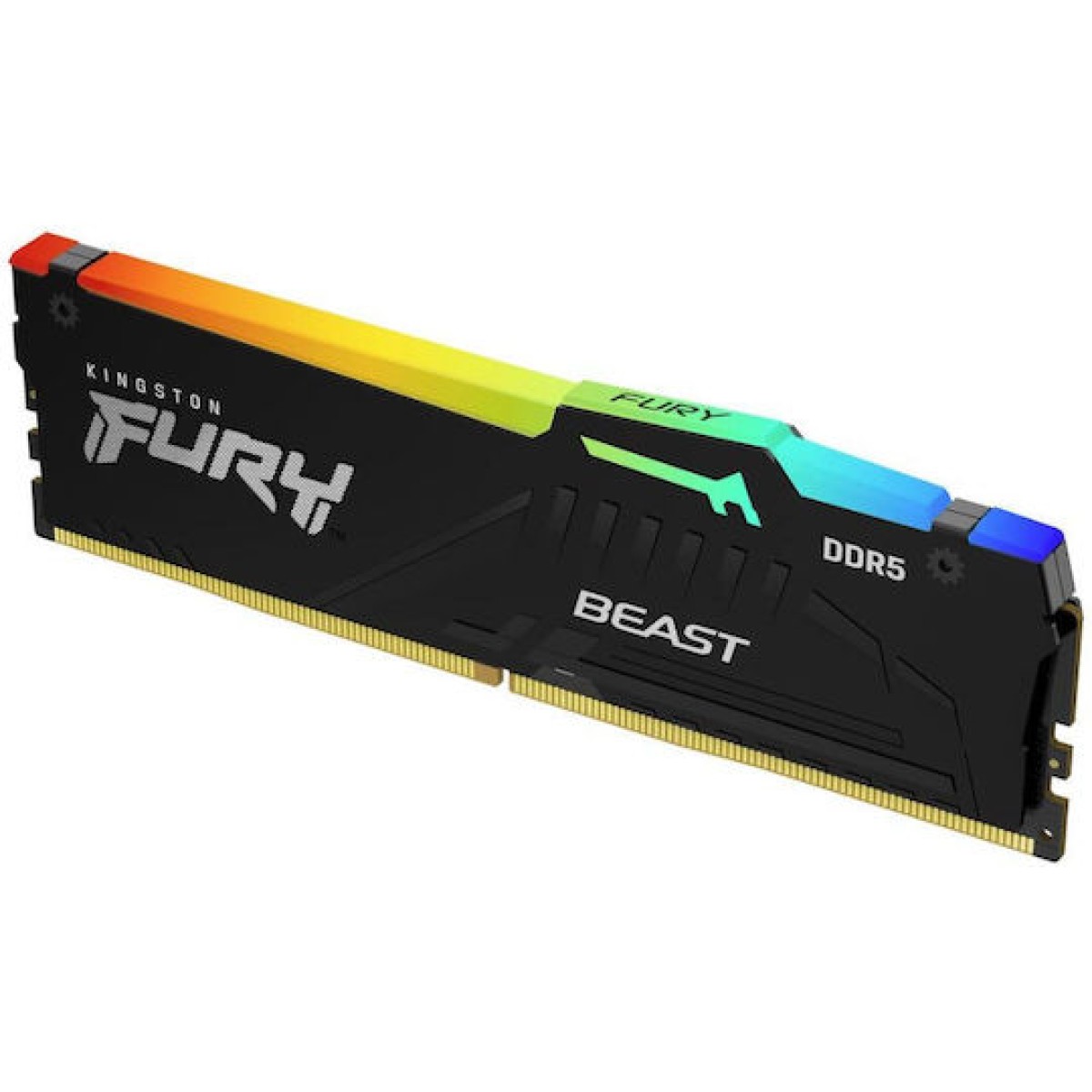 Kingston Fury Beast RGB DDR5 με Module 1x32GB και Ταχύτητα 6000 για Desktop