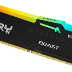 Kingston Fury Beast RGB DDR5 με Module 1x32GB και Ταχύτητα 6000 για Desktop