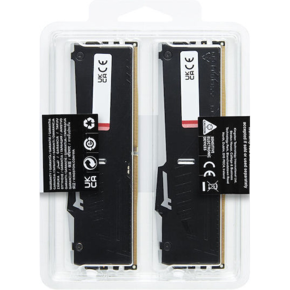 Kingston Fury Beast RGB DDR5 16GB RAM με 2x8GB Modules και Ταχύτητα 6000 για Desktop