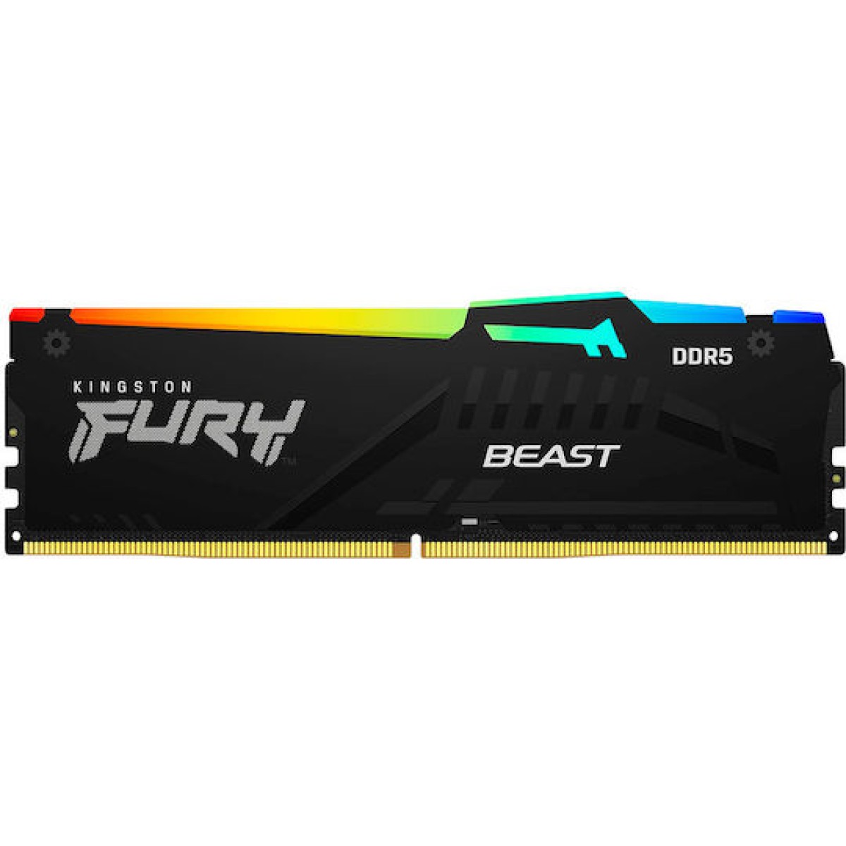 Kingston FURY Beast RGB DDR5 64GB RAM με 2x32GB Modules και Ταχύτητα 6000 για Desktop