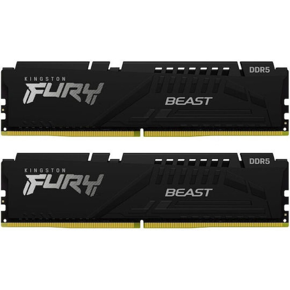 Kingston FURY Beast DDR5 16GB RAM με 2x8GB Modules και Ταχύτητα 6000 για Desktop