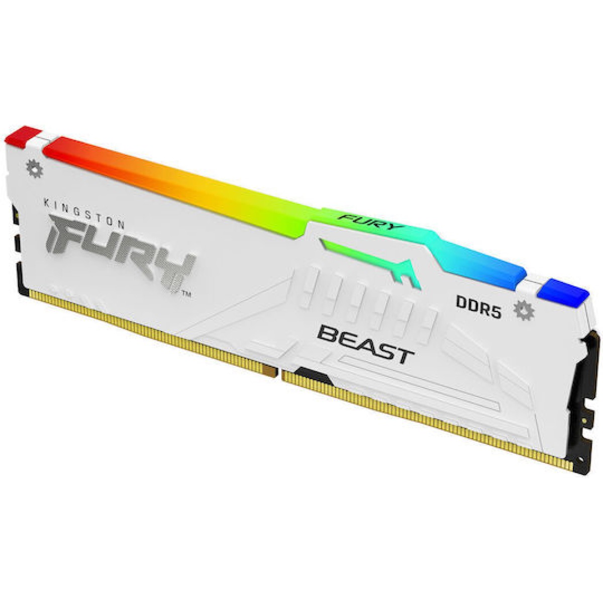 Kingston Fury Beast RGB DDR5 με Module 1x32GB και Ταχύτητα 6000 για Desktop