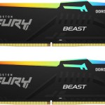 Kingston FURY Beast RGB DDR5 32GB RAM με 2x16GB Modules και Ταχύτητα 6400 για Desktop