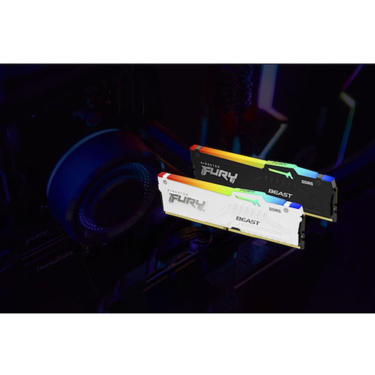 Kingston Fury Beast RGB DDR5 64GB RAM με 2x32GB Modules και Ταχύτητα 6400 για Desktop