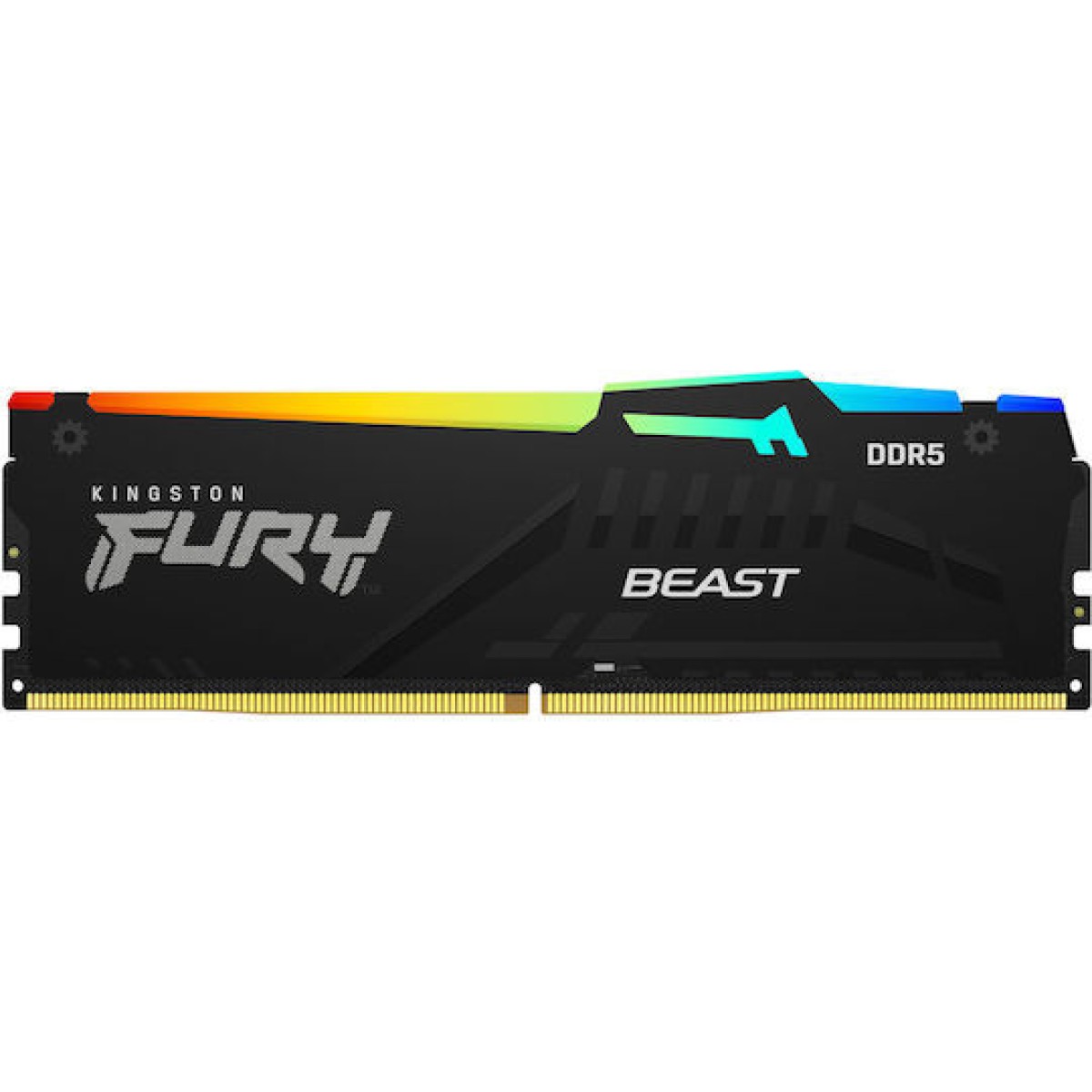 Kingston Fury Beast RGB DDR5 64GB RAM με 2x32GB Modules και Ταχύτητα 6400 για Desktop