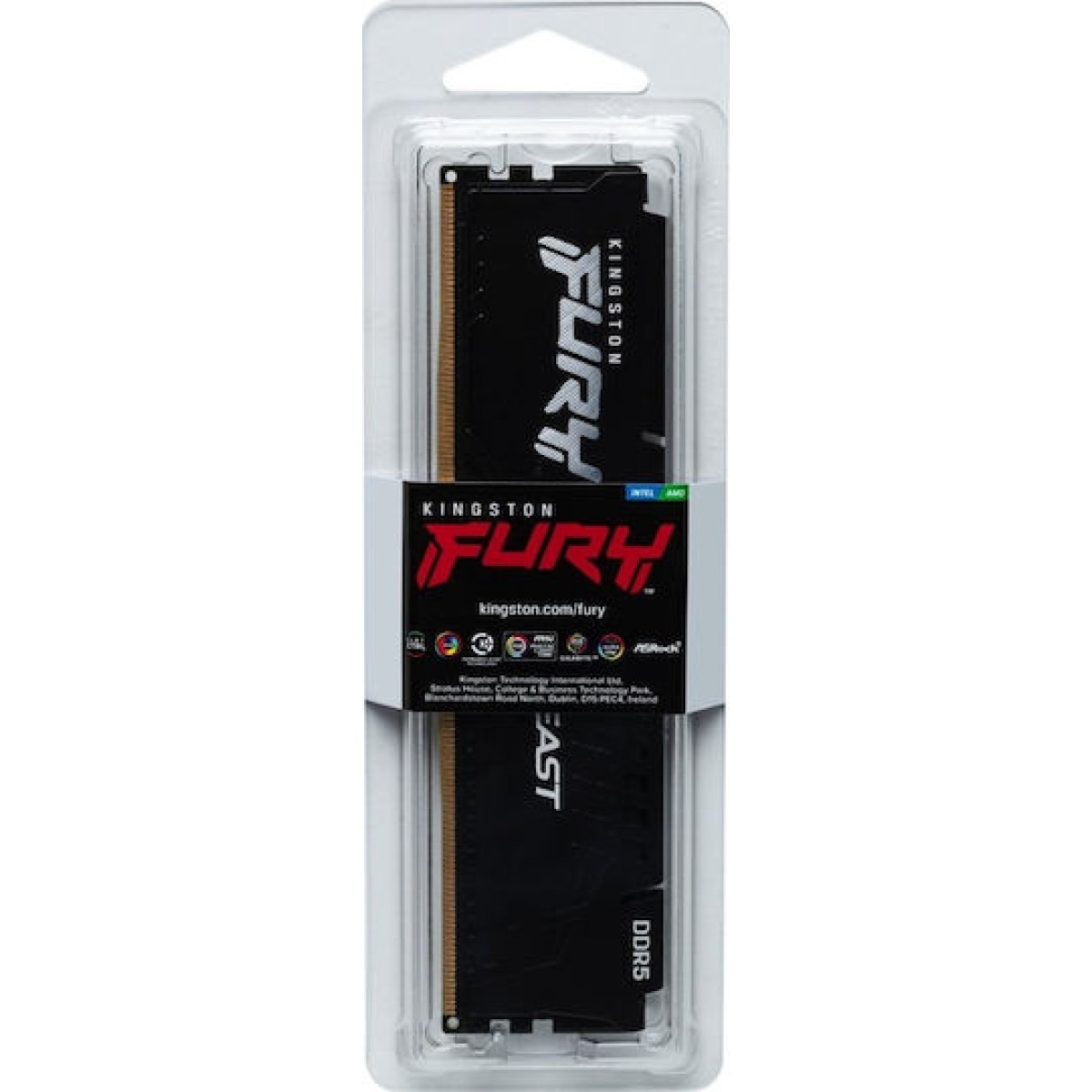 Kingston Fury Beast DDR5 με Module 1x32GB και Ταχύτητα 6400 για Desktop