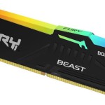 Kingston Fury Beast RGB DDR5 με Module 1x32GB και Ταχύτητα 6400 για Desktop