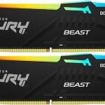 Kingston FURY Beast RGB DDR5 32GB RAM με 2x16GB Modules και Ταχύτητα 6400 για Desktop
