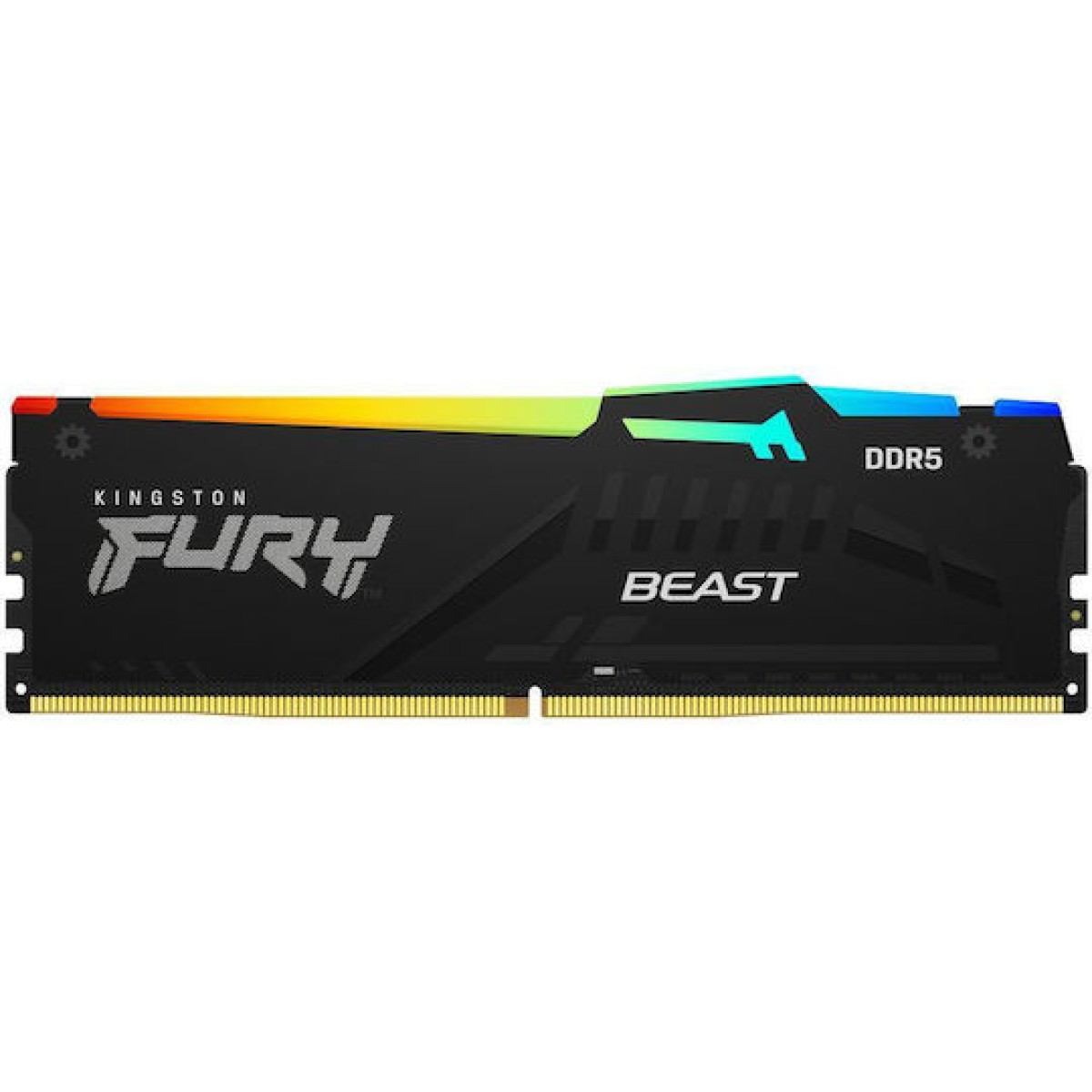Kingston FURY Beast RGB DDR5 32GB RAM με 2x16GB Modules και Ταχύτητα 6400 για Desktop