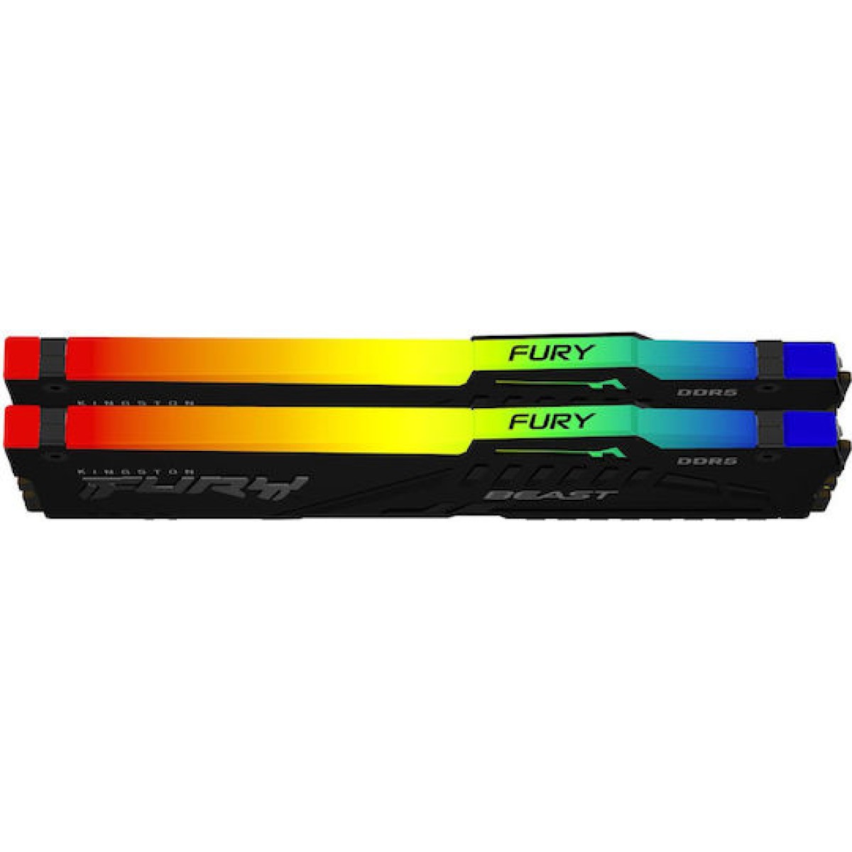 Kingston FURY Beast RGB DDR5 32GB RAM με 2x16GB Modules και Ταχύτητα 6400 για Desktop