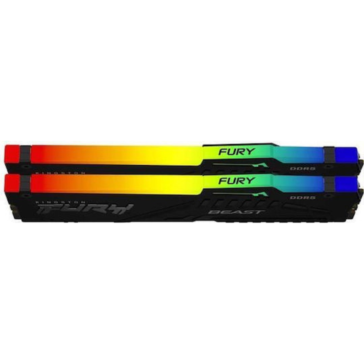 Kingston Fury Beast RGB DDR5 64GB RAM με 2x32GB Modules και Ταχύτητα 6400 για Desktop