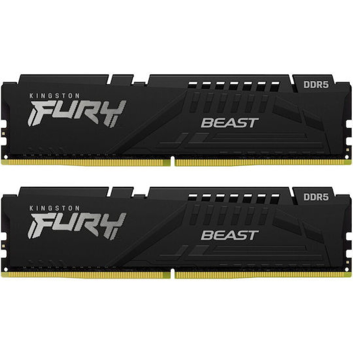 Kingston Fury Beast DDR5 64GB RAM με 2x32GB Modules και Ταχύτητα 6400 για Desktop