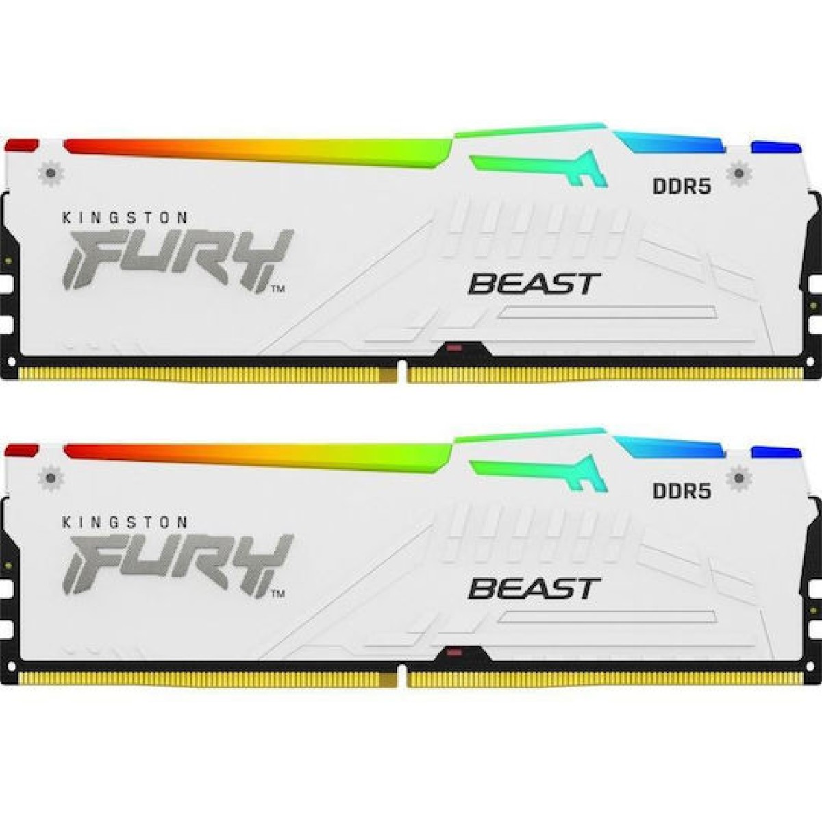 Kingston Fury Beast RGB DDR5 64GB RAM με 2x32GB Modules και Ταχύτητα 6400 για Desktop