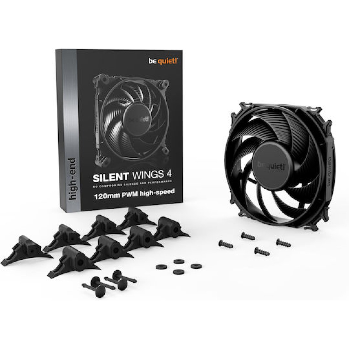 Be Quiet Silent Wings 4 Case Fan 120mm με Σύνδεση 4-Pin PWM Λευκό