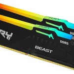 Kingston Fury Beast RGB DDR5 32GB RAM με 2x16GB Modules και Ταχύτητα 6800 για Desktop