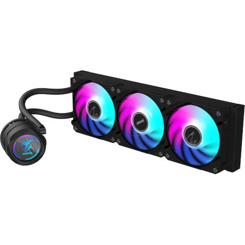 Gigabyte AORUS Waterforce II 360 Υδρόψυξη Επεξεργαστή Τριπλού Ανεμιστήρα 120mm για Socket AM4/AM5/1700/1200 με ARGB Φωτισμό