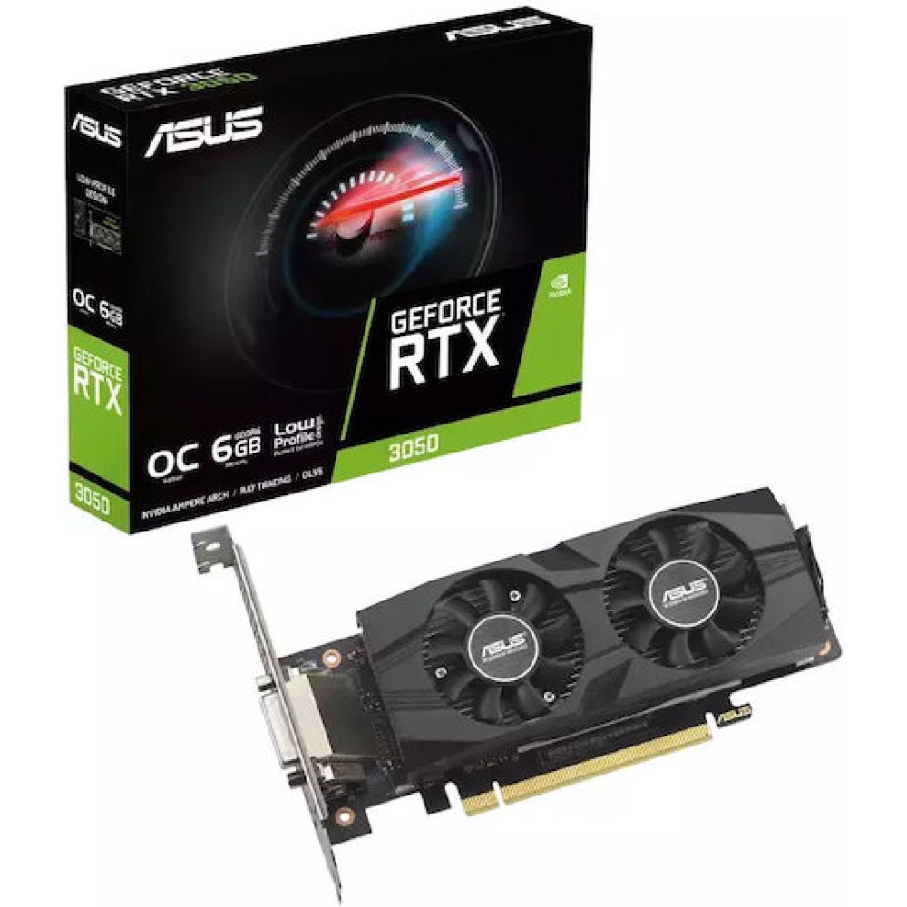 Asus GeForce RTX 3050 6GB GDDR6 LP BRK OC Edition Κάρτα Γραφικών