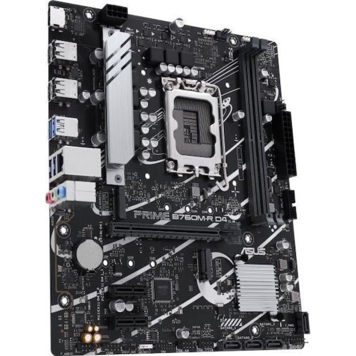 Asus Prime B760M-R D4 Motherboard Micro ATX με Intel 1700 Socket 90MB1HA0-M0EAY0