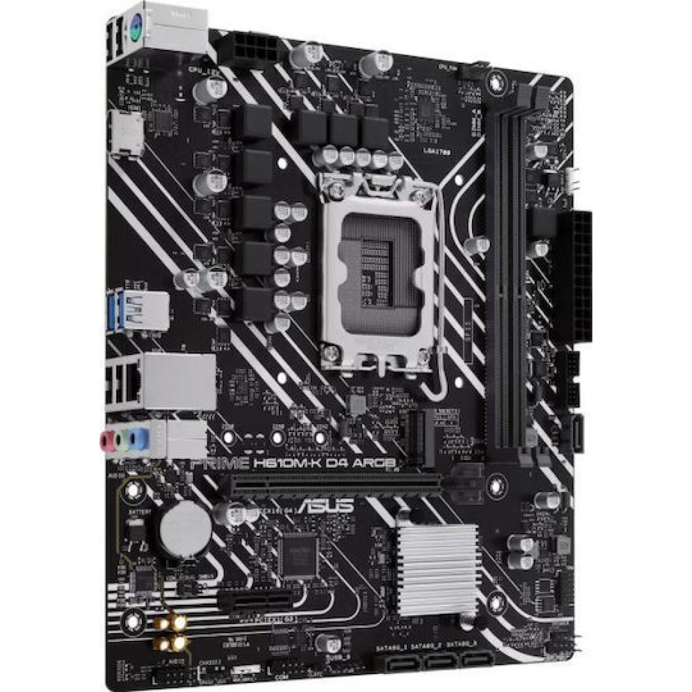 Asus Prime H610M-K D4 ARGB Motherboard Micro ATX με Intel 1700 Socket