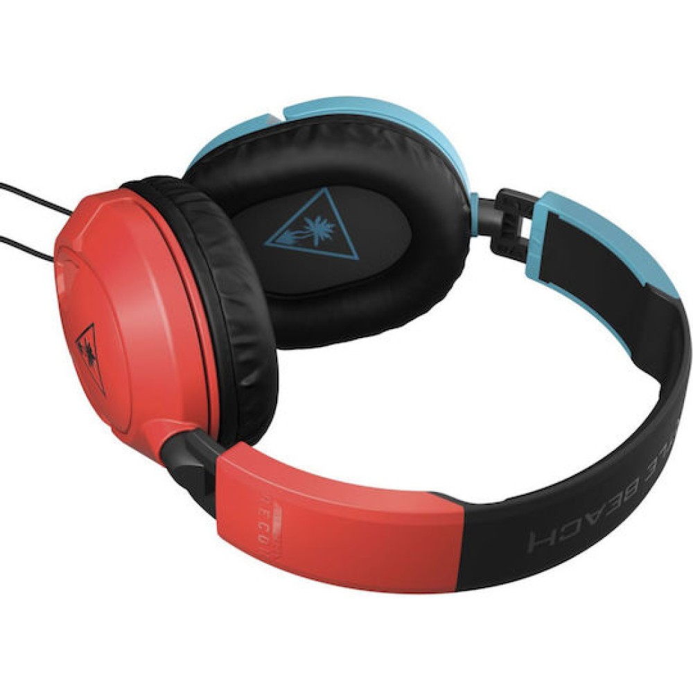 Turtle Beach Recon 50N Over Ear Gaming Headset με σύνδεση 3.5mm Red / Blue