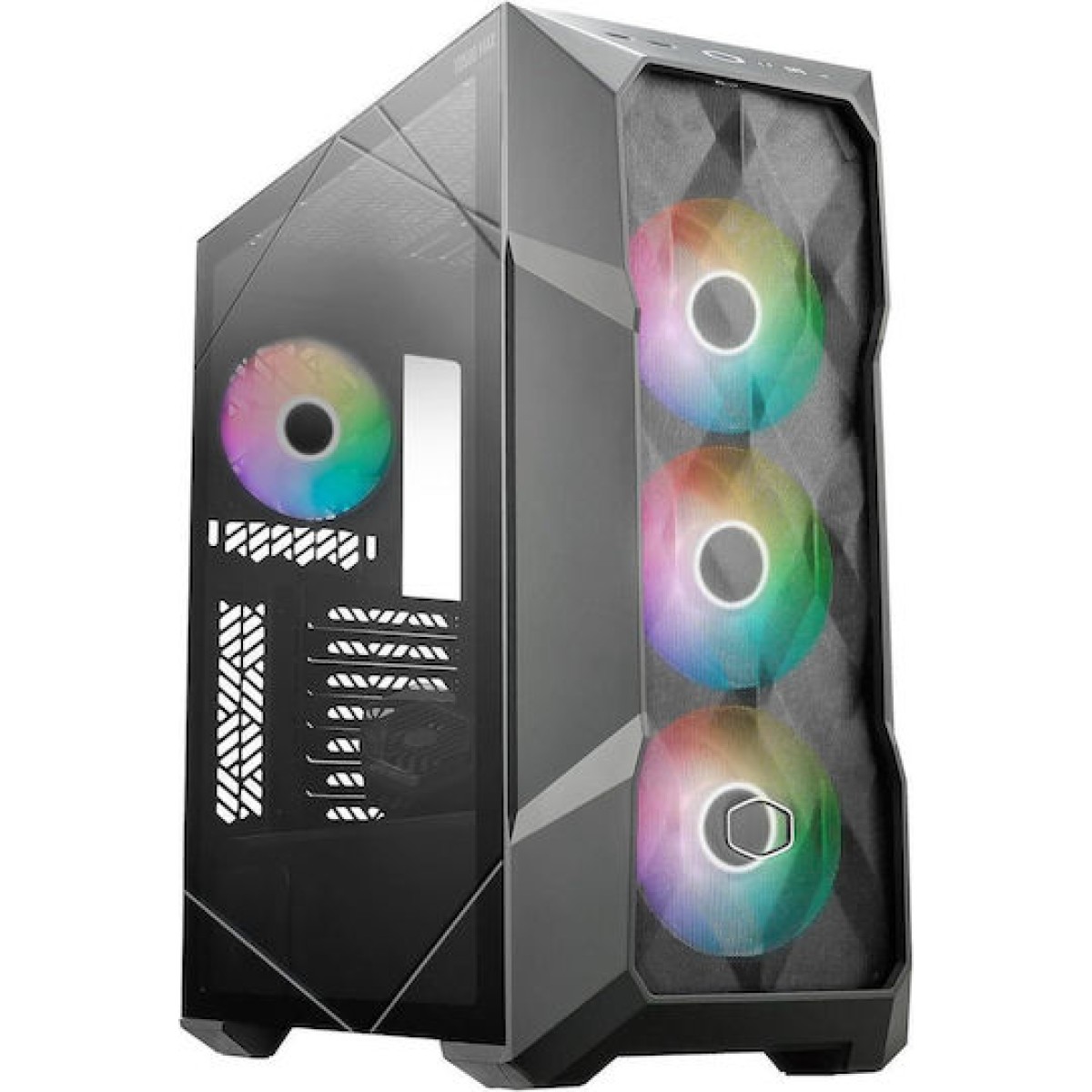 CoolerMaster TD500 MAX Midi Tower Κουτί Υπολογιστή με Πλαϊνό Παράθυρο και RGB Φωτισμό Gun Metal