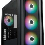 CoolerMaster MasterBox 600 Gaming Midi Tower Κουτί Υπολογιστή με Πλαϊνό Παράθυρο και RGB Φωτισμό Μαύρο