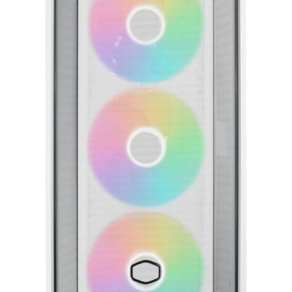 CoolerMaster MasterBox 600 Gaming Midi Tower Κουτί Υπολογιστή με Πλαϊνό Παράθυρο και RGB Φωτισμό Λευκό