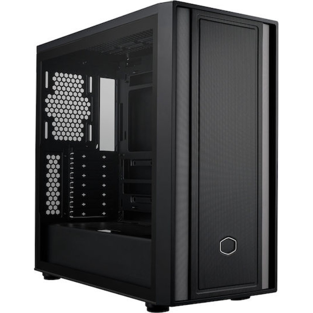CoolerMaster MasterBox 600 Lite Midi Tower Κουτί Υπολογιστή με Πλαϊνό Παράθυρο Μαύρο