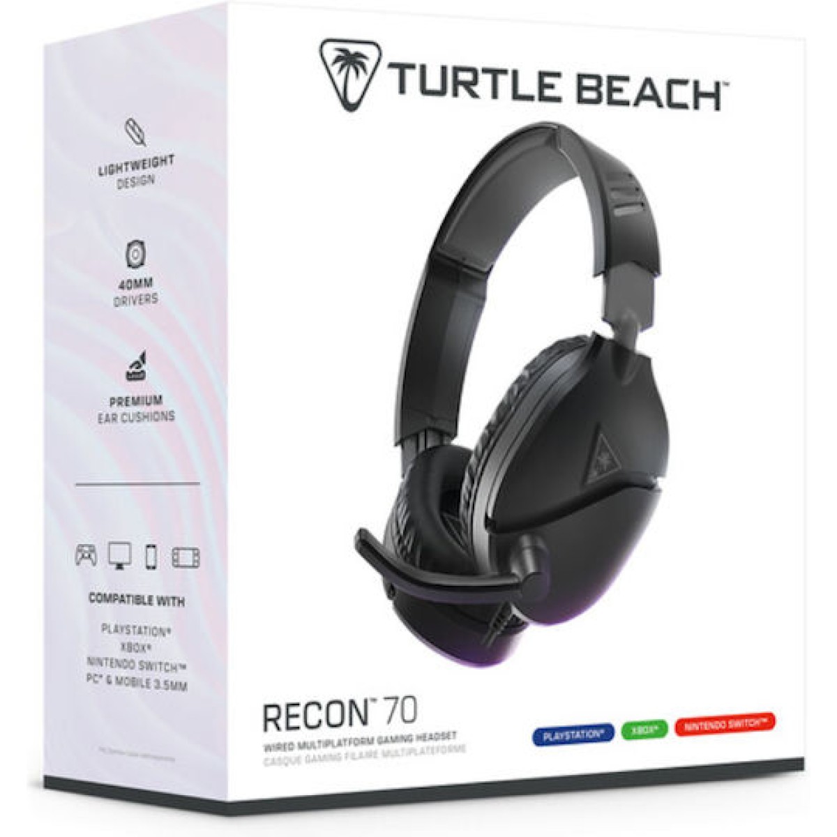 Turtle Beach Recon 70 Over Ear Gaming Headset με σύνδεση 3.5mm