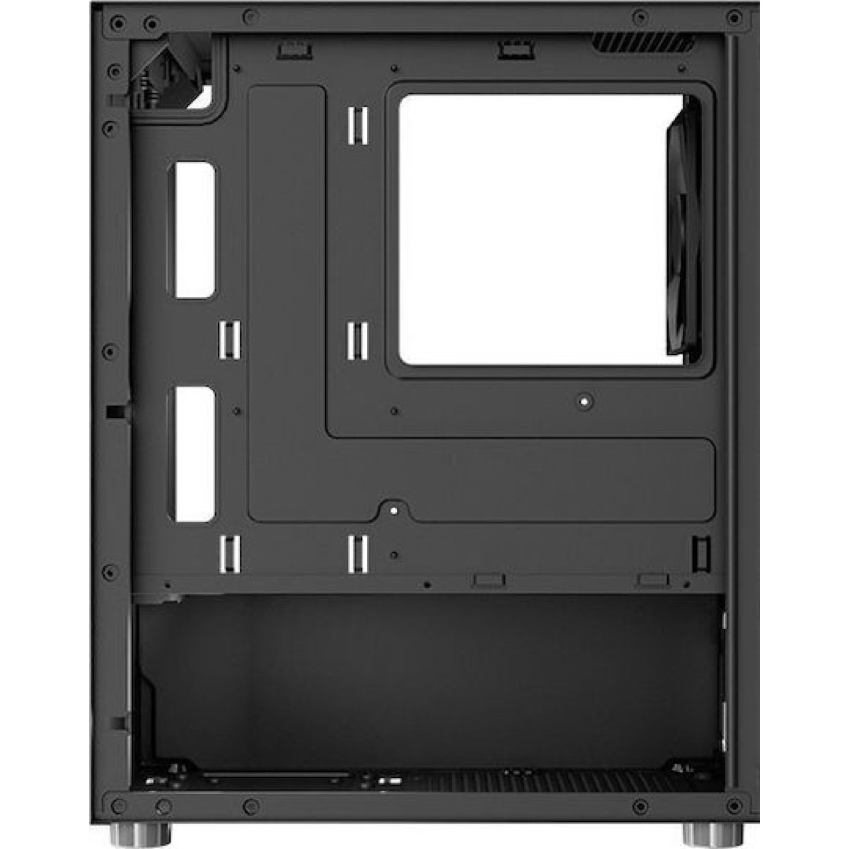 Aerocool CS111 Gaming Mini Tower Κουτί Υπολογιστή με Πλαϊνό Παράθυρο Μαύρο