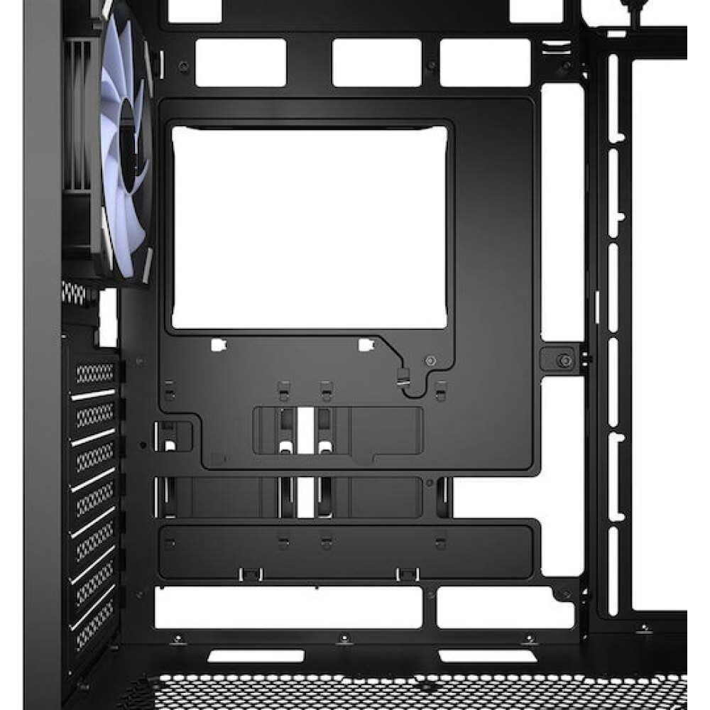 Sharkoon AK3 RGB Gaming Midi Tower Κουτί Υπολογιστή με Πλαϊνό Παράθυρο Μαύρο