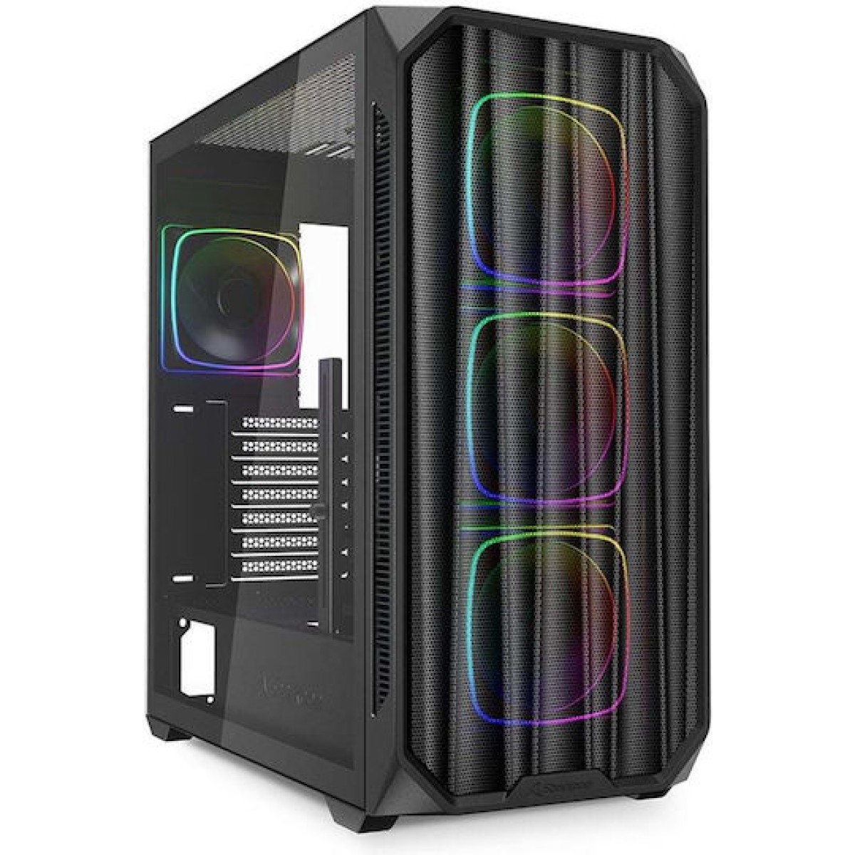 Sharkoon AK5M RGB Gaming Midi Tower Κουτί Υπολογιστή με Πλαϊνό Παράθυρο Μαύρο