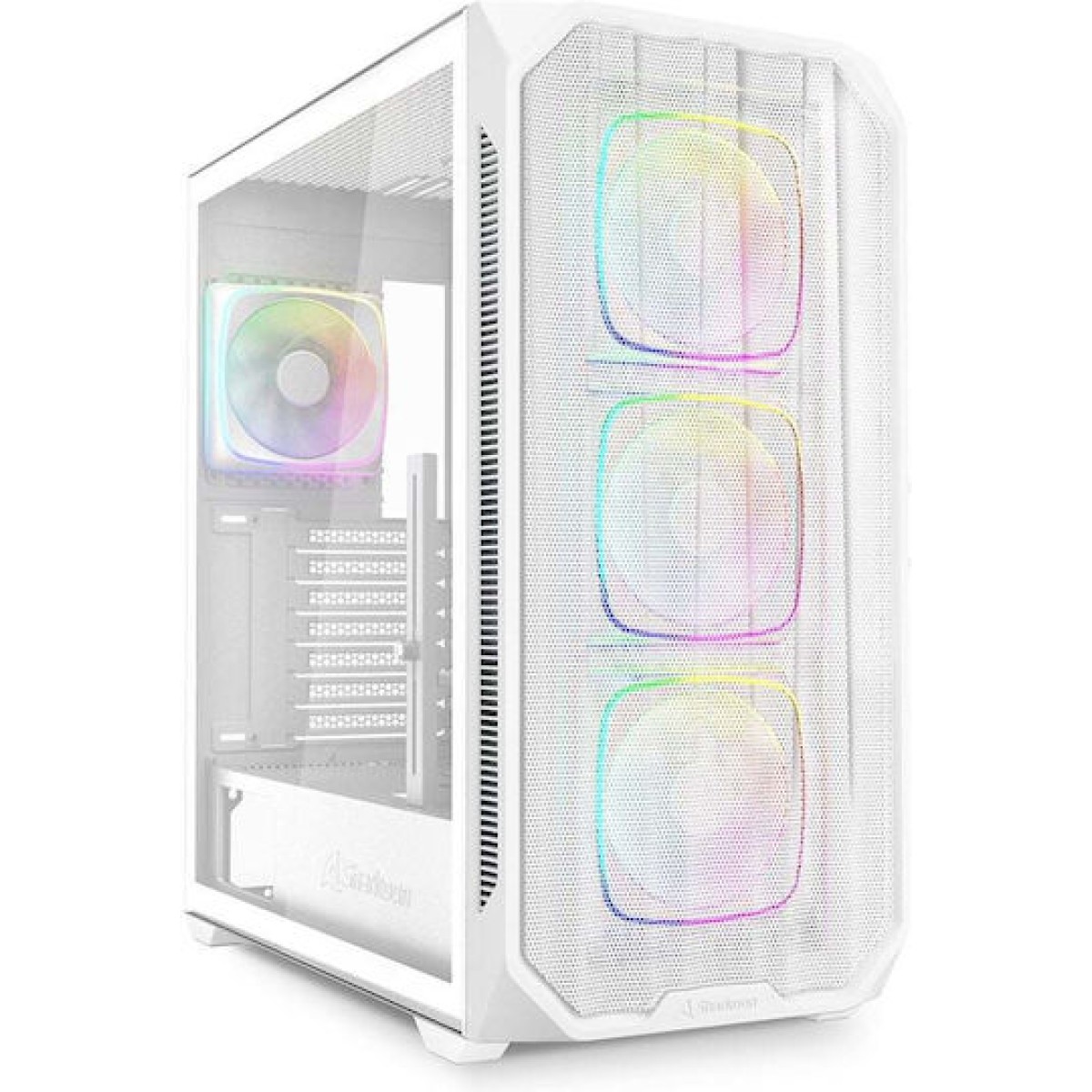 Sharkoon AK5M RGB Gaming Midi Tower Κουτί Υπολογιστή με Πλαϊνό Παράθυρο Λευκό