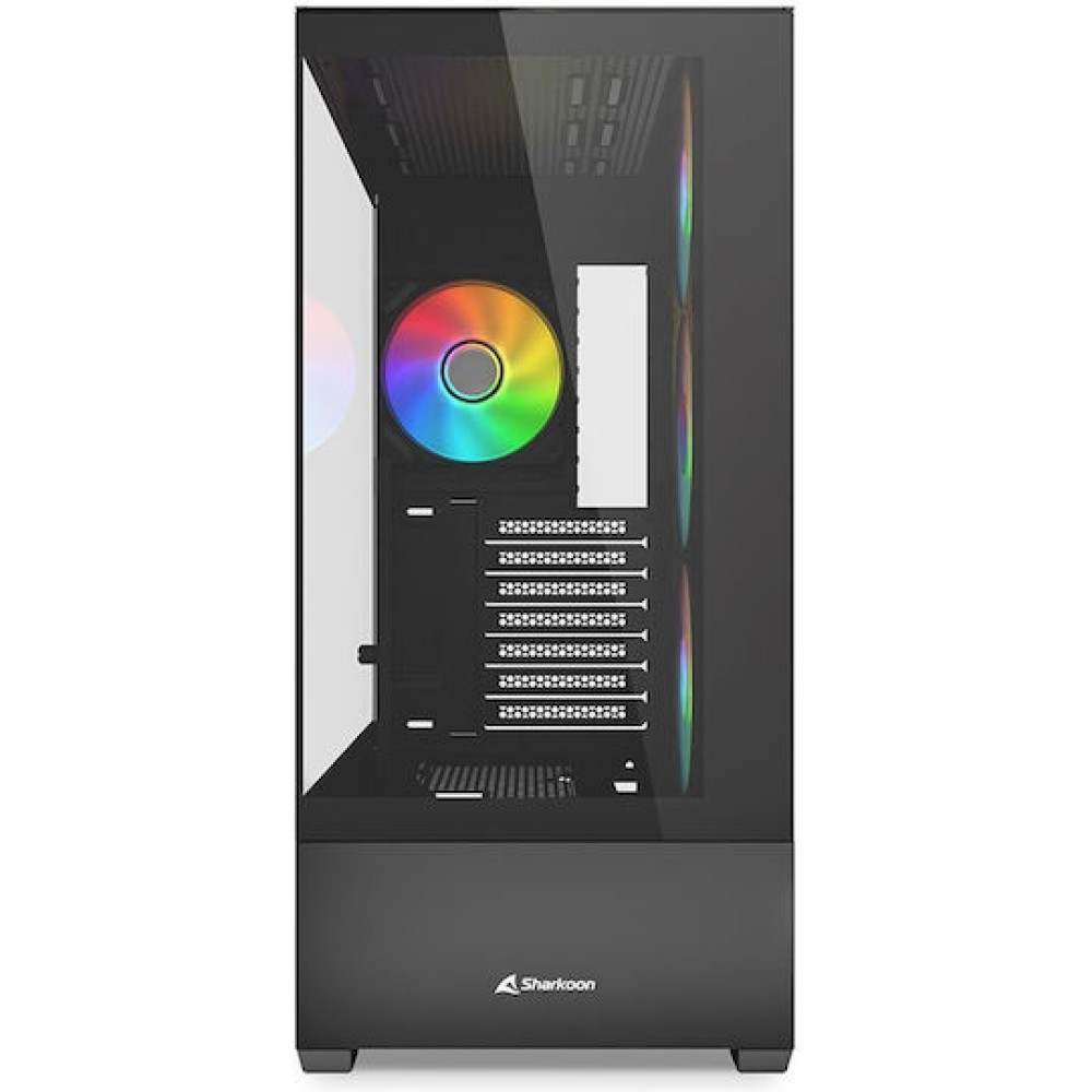 Sharkoon AK6 RGB Midi Tower Κουτί Υπολογιστή Μαύρο