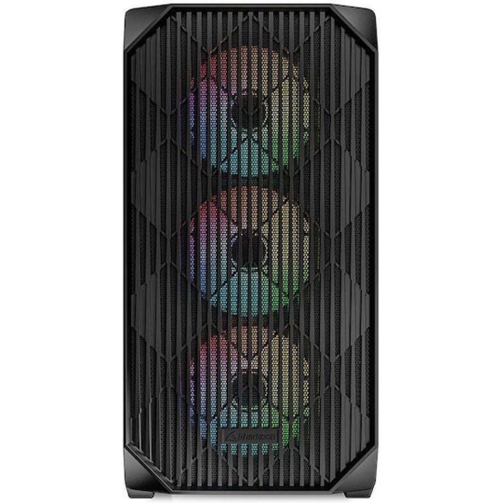 Sharkoon MK3 RGB Gaming Micro Tower Κουτί Υπολογιστή με Πλαϊνό Παράθυρο Μαύρο