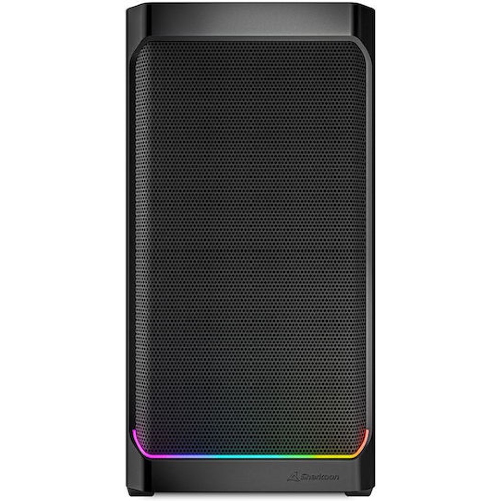 Sharkoon MK4 RGB Strip Gaming Midi Tower Κουτί Υπολογιστή με Πλαϊνό Παράθυρο Μαύρο