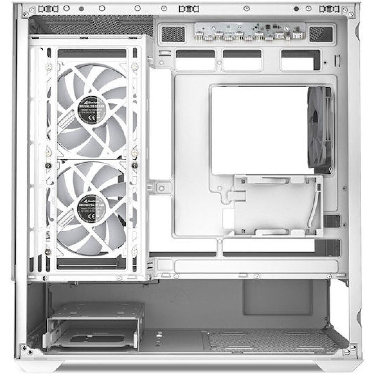 Sharkoon MK6 RGB Micro Tower Κουτί Υπολογιστή με Πλαϊνό Παράθυρο Λευκό