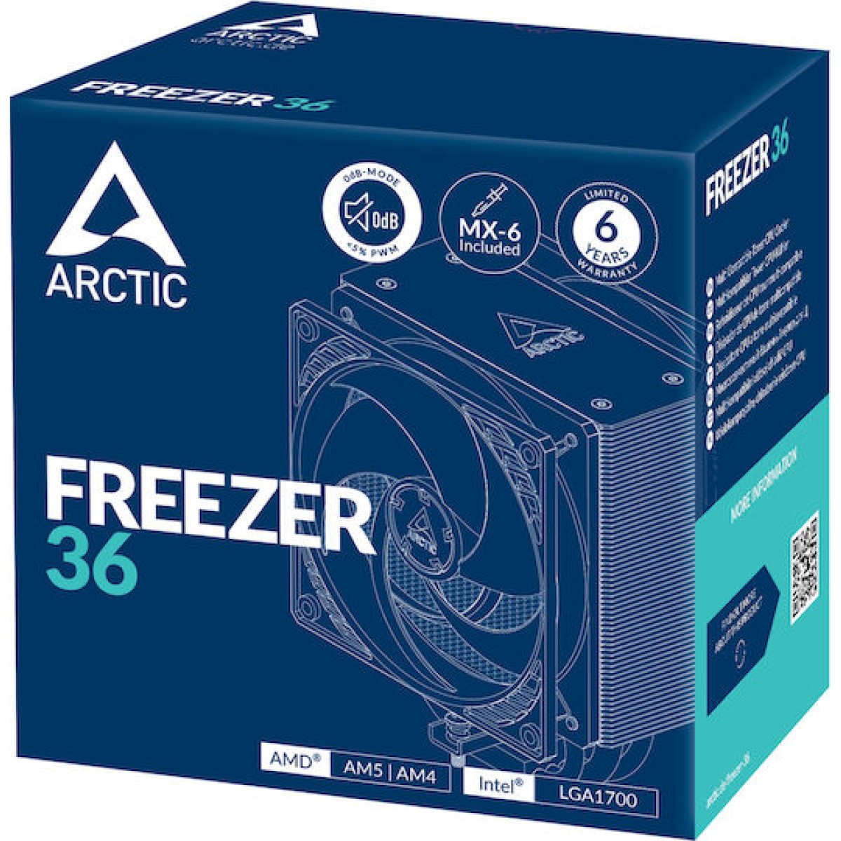 Arctic Freezer 36 Ψύκτρα Επεξεργαστή για Socket 1700/1851/AM4/AM5