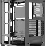 Xilence Xilent Gleam Gaming Midi Tower Κουτί Υπολογιστή με Πλαϊνό Παράθυρο και RGB Φωτισμό Μαύρο