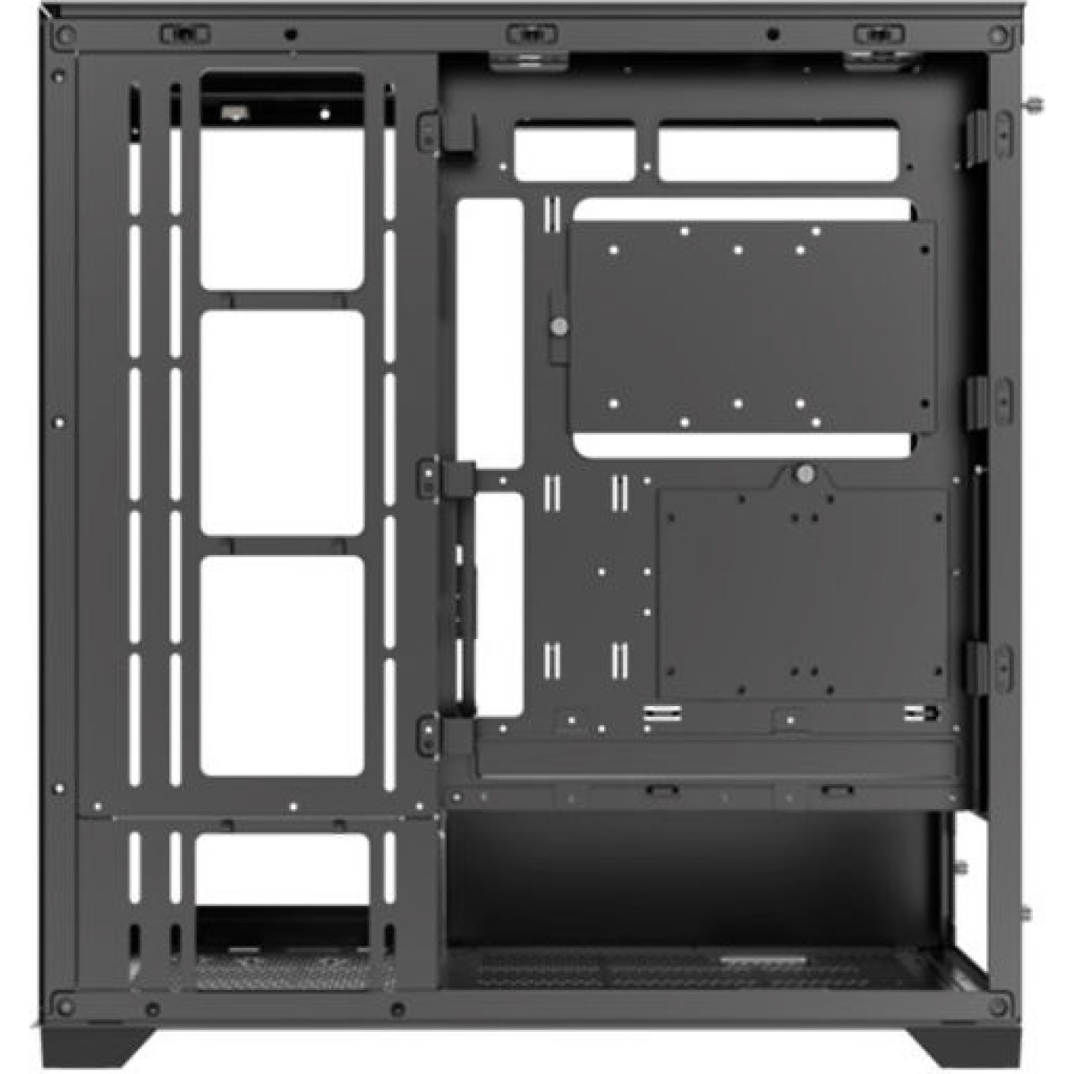 Xilence Xilent Gleam Gaming Midi Tower Κουτί Υπολογιστή με Πλαϊνό Παράθυρο και RGB Φωτισμό Μαύρο